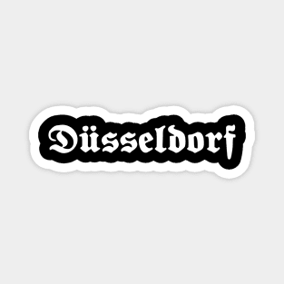 Düsseldorf written with gothic font Magnet