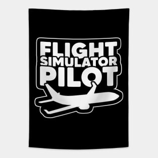 Flight Simulator Pilot Tapestry