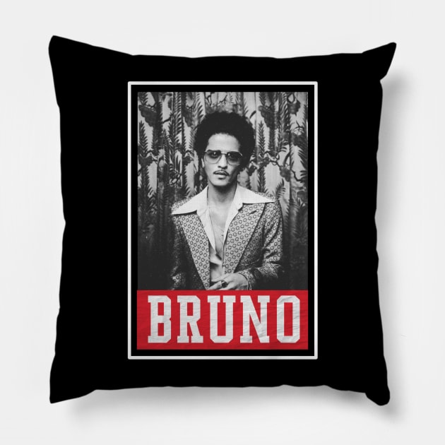 bruno mars Pillow by one way imagination