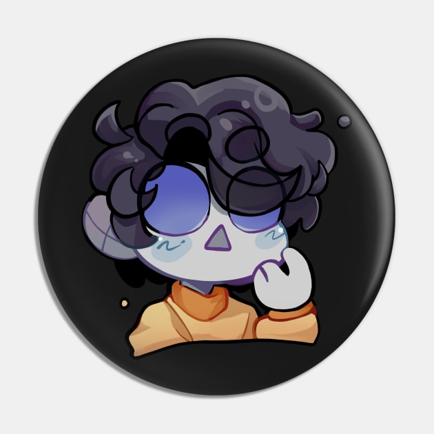 GHOSTBUR COLLECTION-chibi face Pin by lillastarr