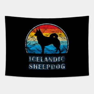 Icelandic Sheepdog Vintage Design Dog Tapestry