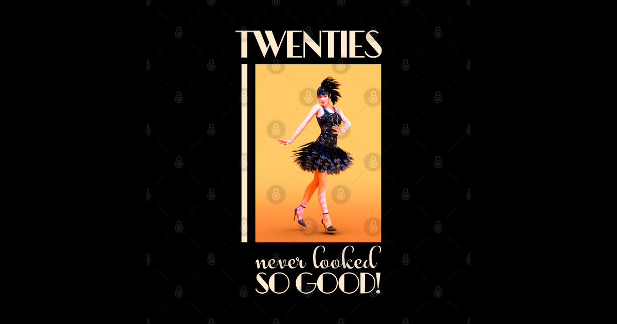 Twenties never looked so good Vintage 20s 30s - Flapper Girl - Sticker ...