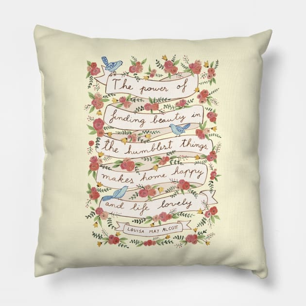 The power of simple things Pillow by EpoqueGraphics