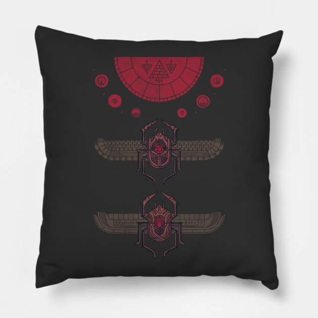 Scarabs Pillow by againstbound