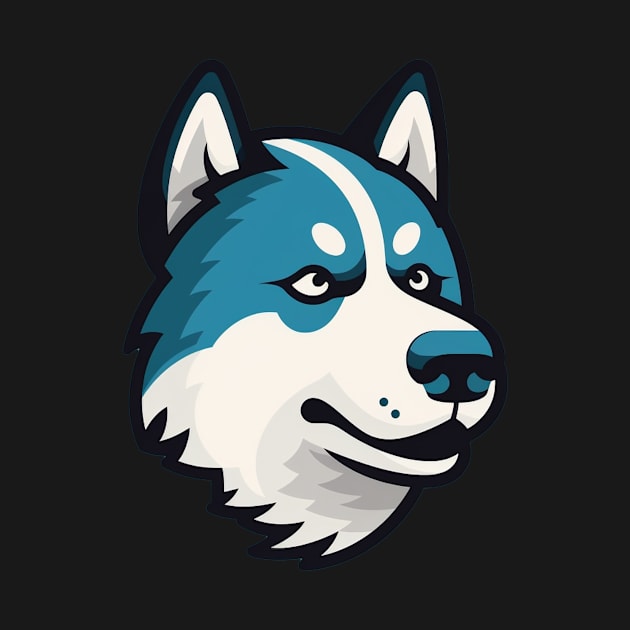 Husky Minimal Style, Love Huskies, Dog Lover by dukito