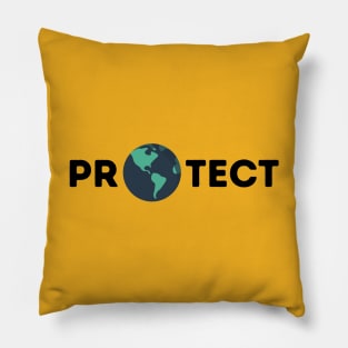 Protect the Earth dark Pillow