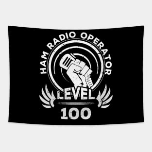 Level 100 Ham Radio Operator Gift Tapestry