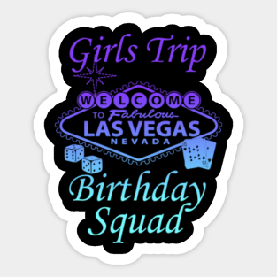 Download Birthday Squad For Girls Stickers Teepublic