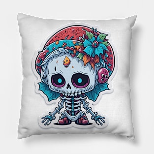 Skeleton Xmas Pillow