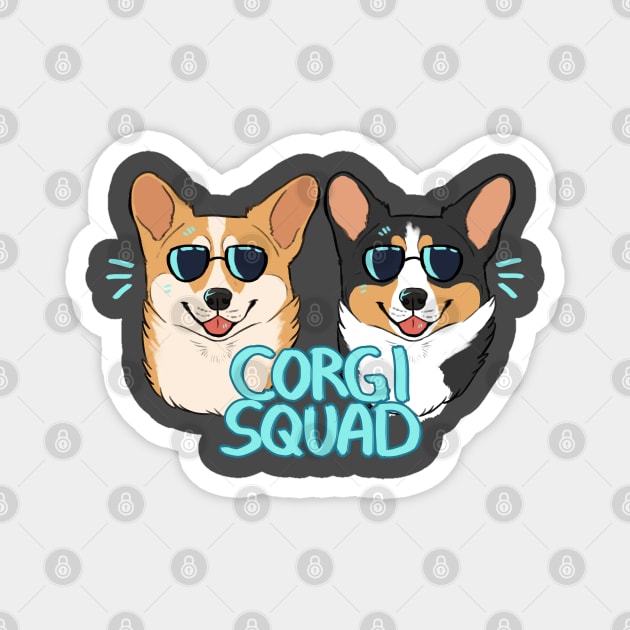 CORGI SQUAD Magnet by mexicanine