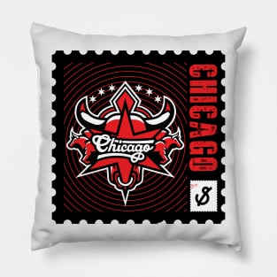 Chicago stamp Pillow