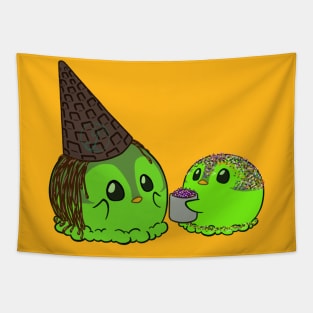 Penguinscoops - waffle witch hat Tapestry