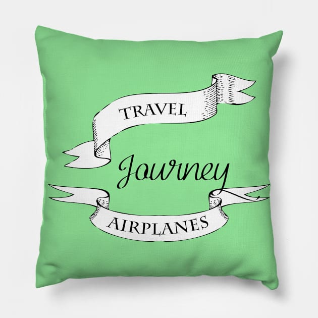 Travel Airplane Pillow by Alvd Design