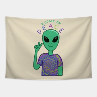 I Come In Peace Tapestry