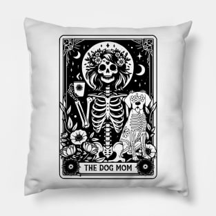 The Dog Mom Tarot Card Witchy Vibes Dog Lover Gift For Women Mother day Pillow