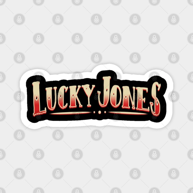 Lucky Jones Red Gradient Magnet by ShredBeard