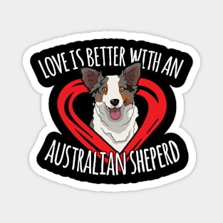 Australian Shepherd Gifts Aussie I Love Aussies Magnet