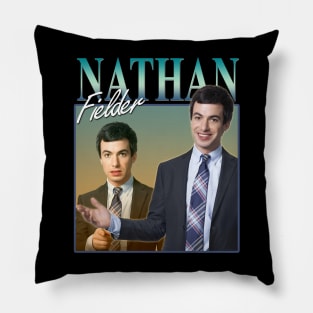 Nathan Fielder Vintage Retro Pillow