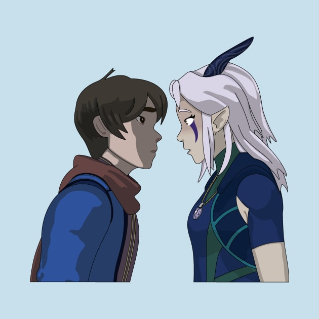 Rayllum, Rayla and Callum, Dragon Prince Ship by Marouk