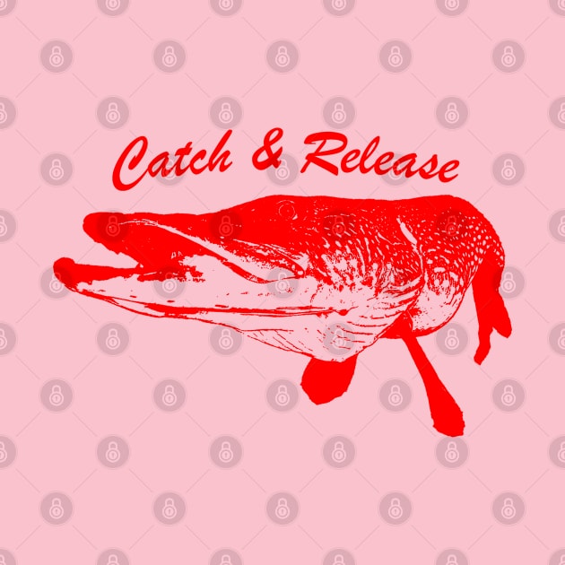 Catch and Release Series, Pike, Red color by BassFishin