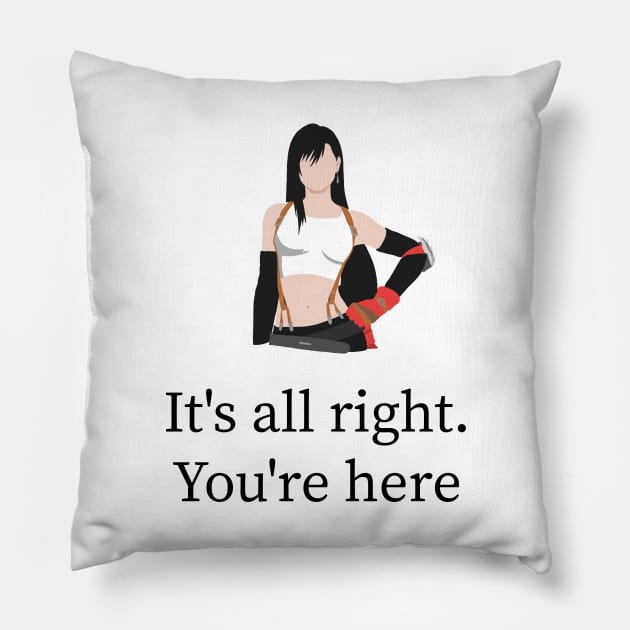 Touching Tifa Lockhart Quote Pillow by Kidrock96