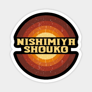 Vintage Proud Name Shouko Anime Gifts Circle Magnet