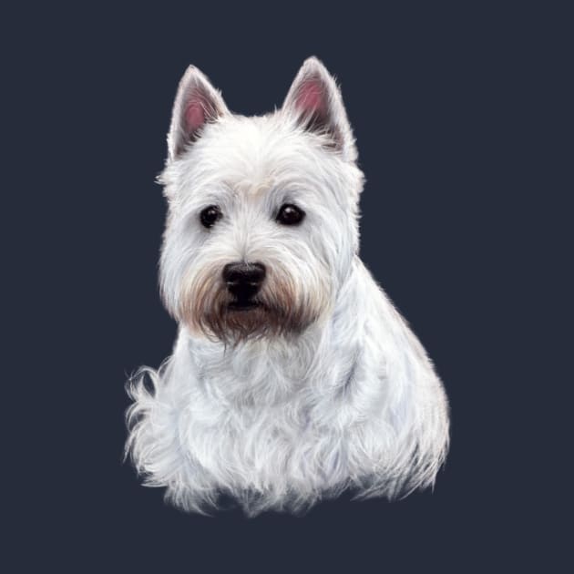 West Highland White Terrier by animalpaintings