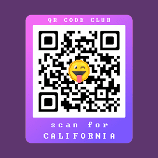 Scan for California, Qr Code Funny Memes -27 T-Shirt