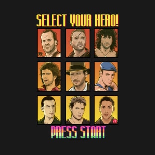 Select your hero and Press Start T-Shirt