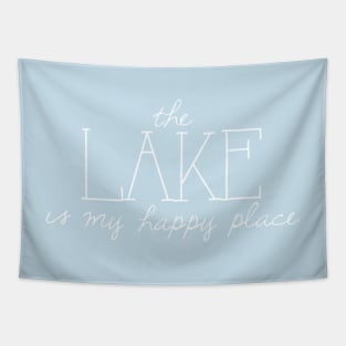 The Lake is My Happy Place Tapestry