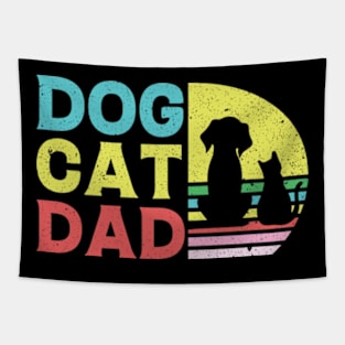 Dog Cat Dad Tapestry