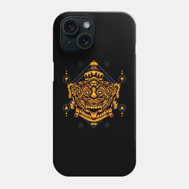 Barong The Culture Sacred Geometry Phone Case by Marciano Graphic