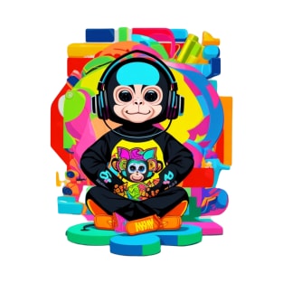Music is Life DJ Monkey T-Shirt