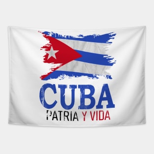 Cuba Libre Cuban Flag patria y vida Tapestry