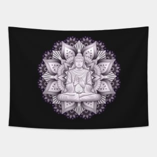 Dark Mandala Tapestry