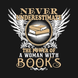 Woman with books T-Shirt