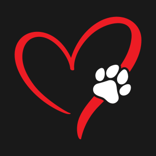 Heart & Paw Print T-Shirt