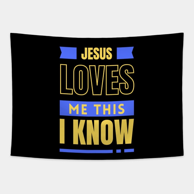 Jesus Loves Me This I Know | Christian Tapestry by All Things Gospel