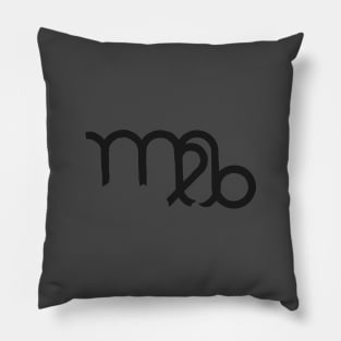 Virgo and Capricorn Double Zodiac Horoscope Signs Pillow