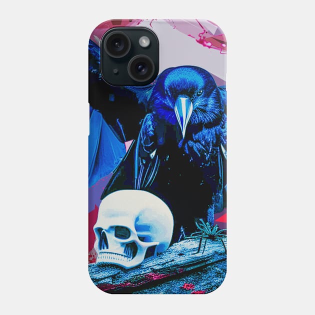 Quoth the Raven “Nevermore” Phone Case by TJWDraws