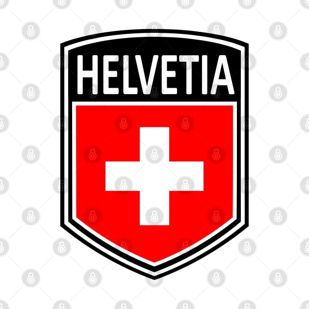 Flag Shield - Helvetia by Taylor'd Designs