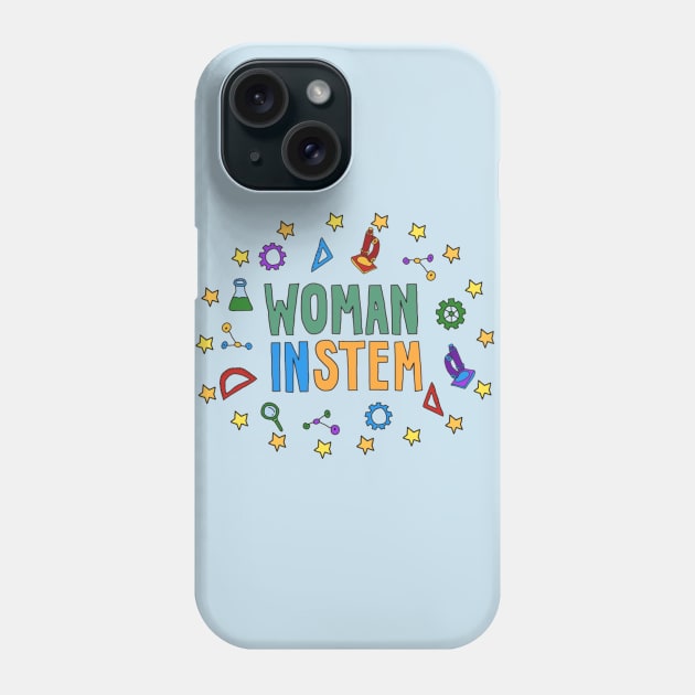 Woman in Stem Phone Case by The Bechdel Cast