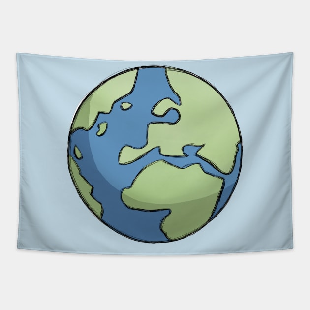 Save Earth Tapestry by benheineart