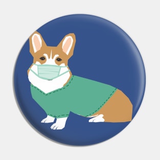 Corgi Nurse Pin