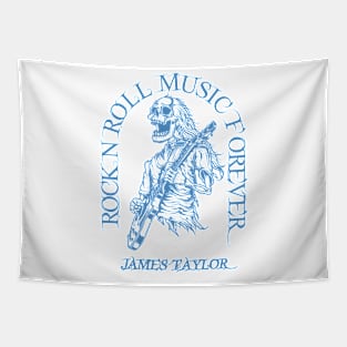 James Taylor /// Skeleton Guitar Player Tapestry