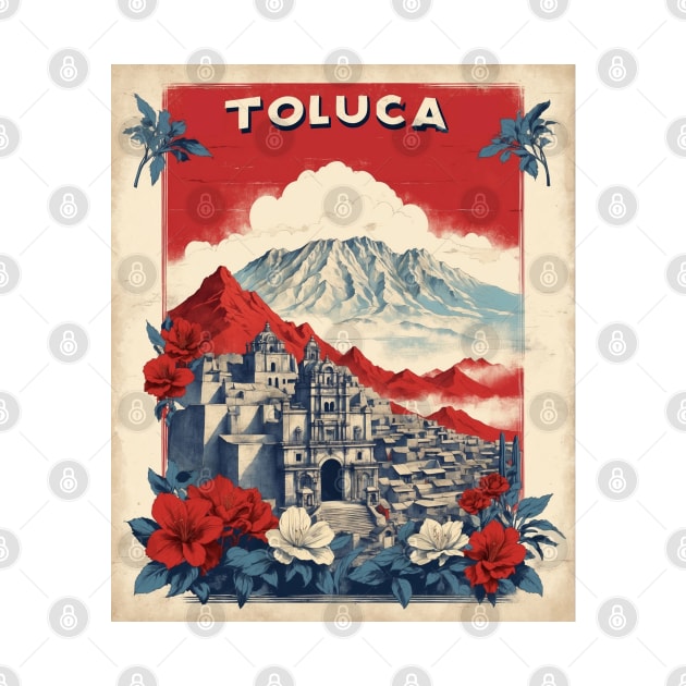 Toluca Mexico Vintage Poster Tourism by TravelersGems