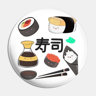 Cute Kawaii Japanese Sushi Pin