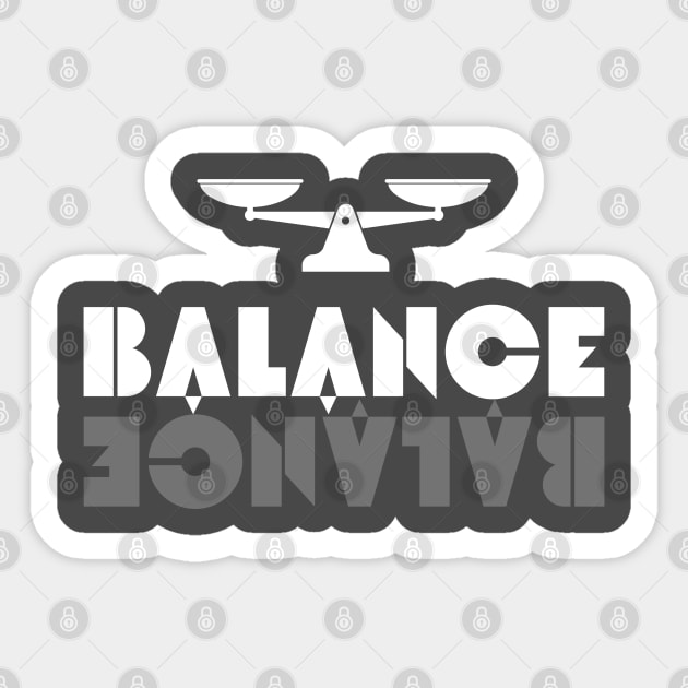 Balance - Balance - Sticker | TeePublic