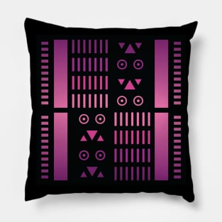 “Dimensional Systems (5)” - V.2 Purple - (Geometric Art) (Dimensions) - Doc Labs Pillow