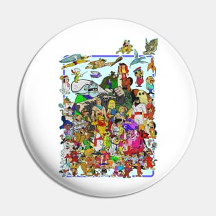 hanna barbera squad cartoon Pin